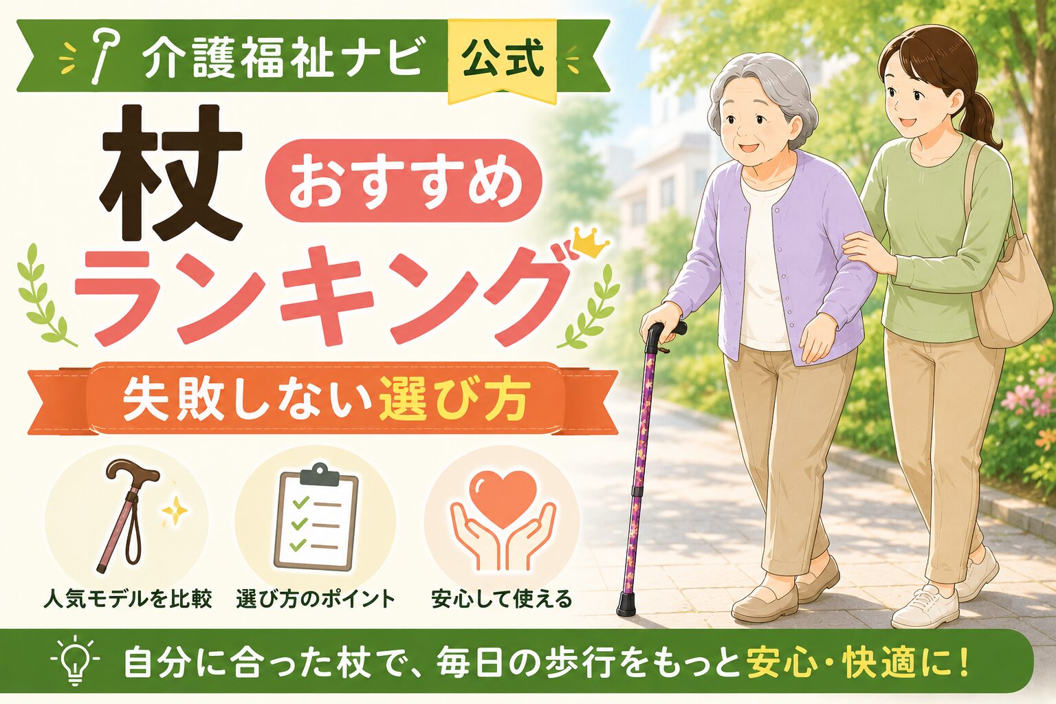 杖おすすめランキング 失敗しない選び方