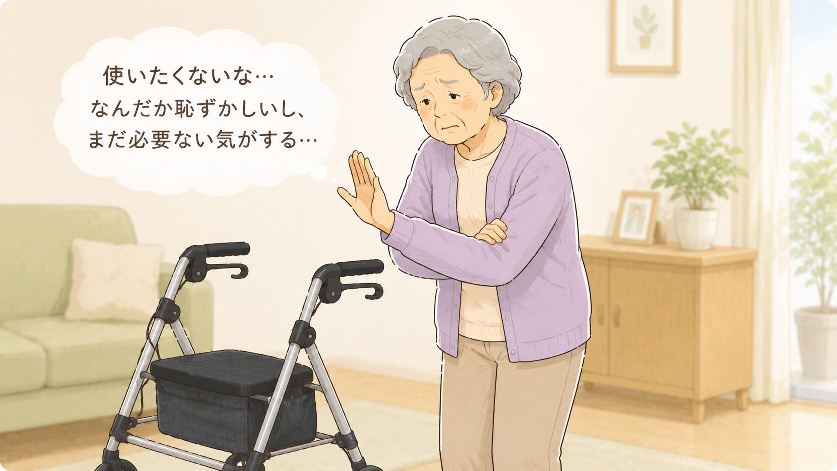 歩行器を使いたくないと感じる高齢者の本音